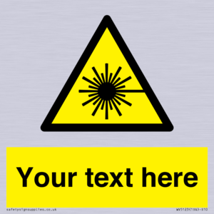 Custom Laser Hazard Sign